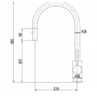 Otus Brushed Nickel Pull-out Sink Mixer PC1016SB-BN